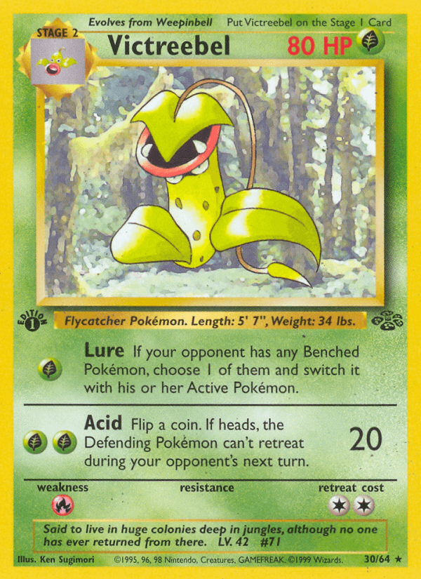 Victreebel, carta 30 de Jungle