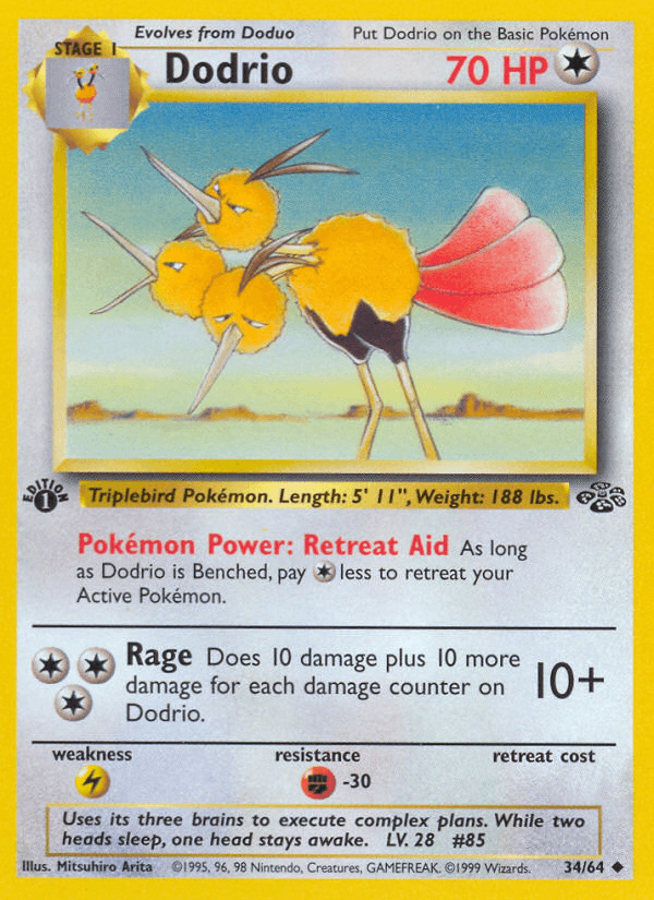 Dodrio, carta 34 de Jungle
