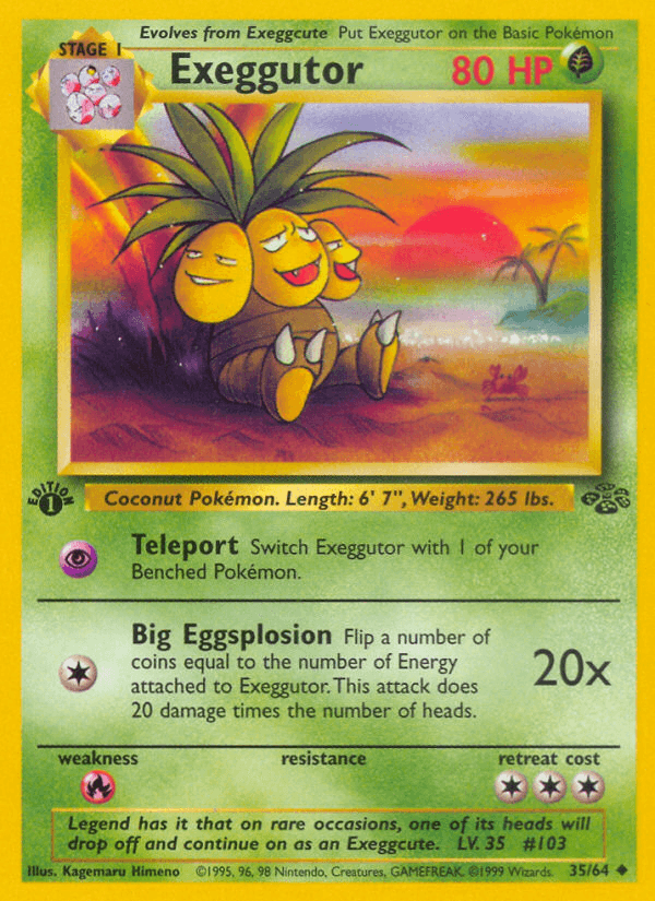 Exeggutor, carta 35 de Jungle