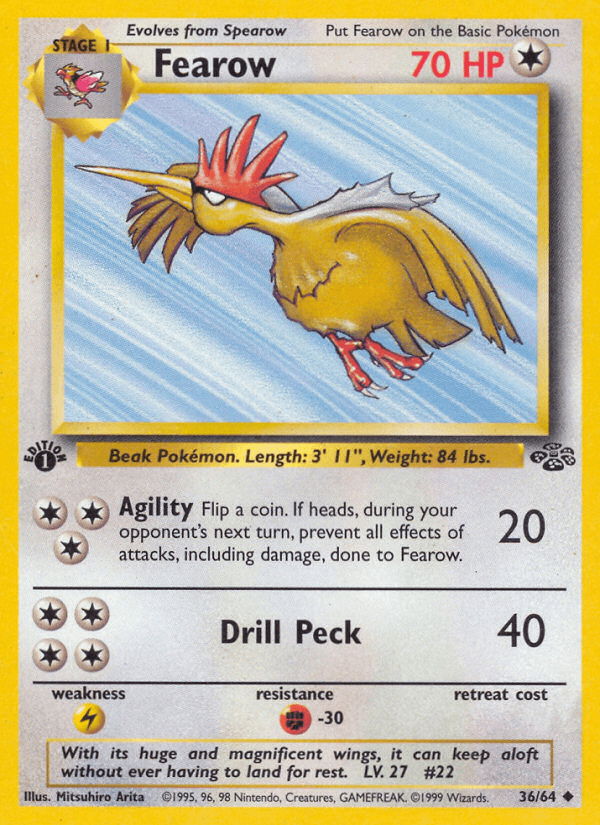 Fearow, carta 36 de Jungle