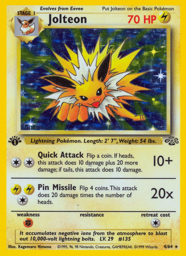 Jolteon, carta 4 de Jungle