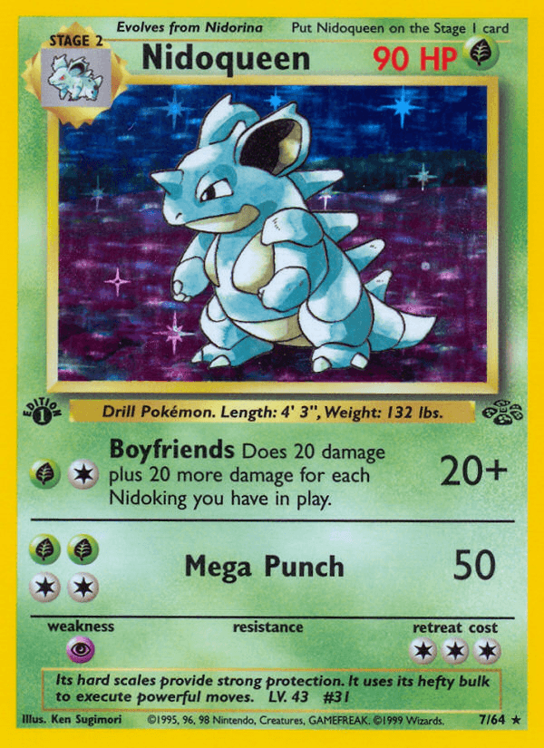 Nidoqueen, carta 7 de Jungle