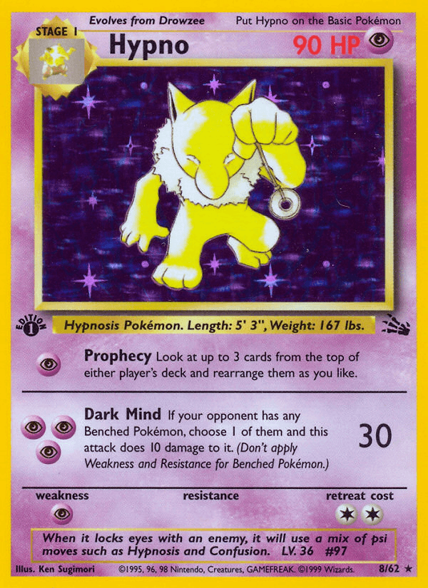 Hypno, carta 8 de Fossil