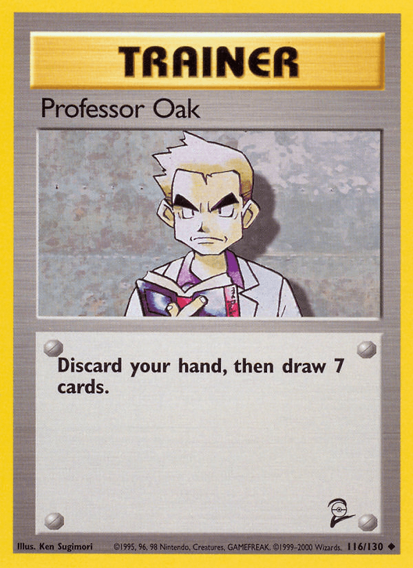 Professor Oak, carta 116 de Base Set 2