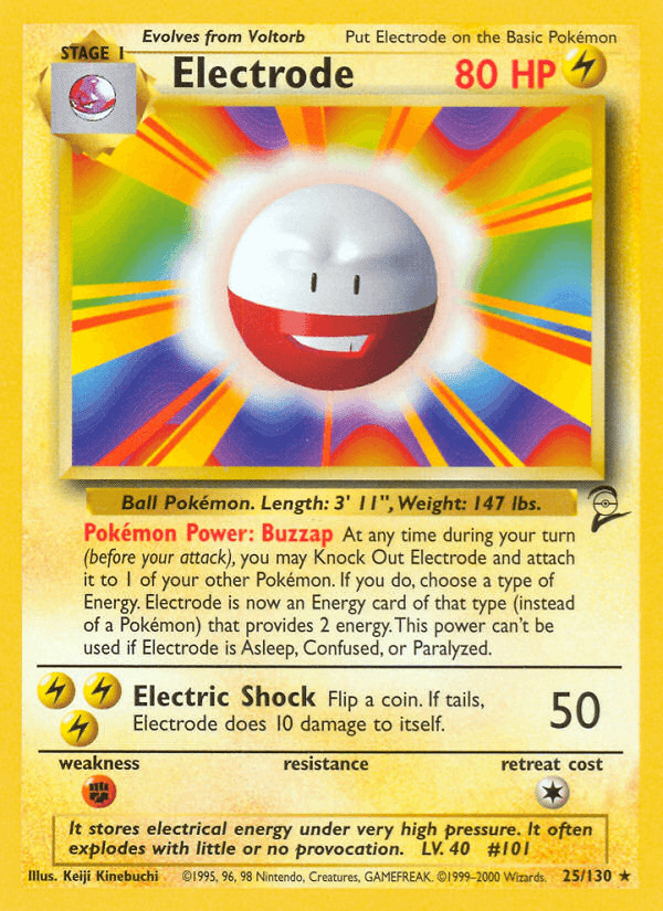 Electrode, carta 25 de Base Set 2