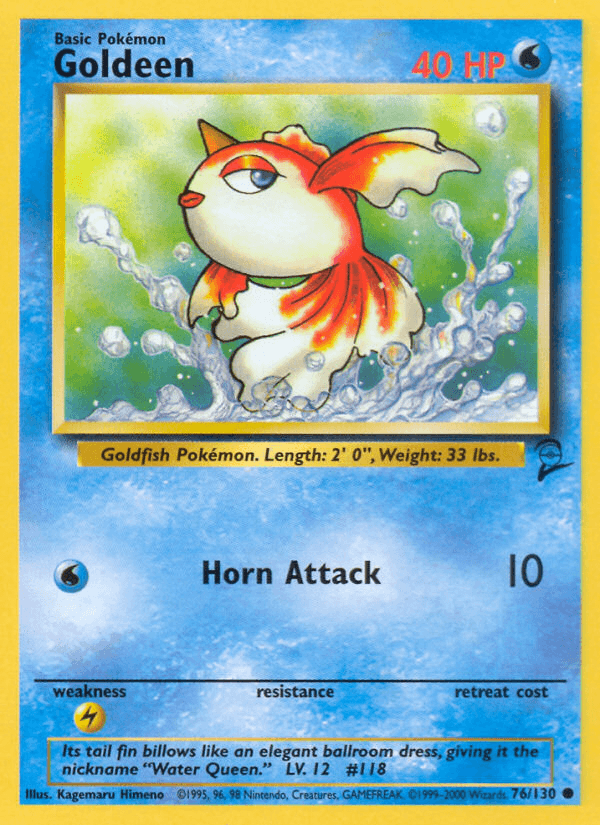 Goldeen, carta 76 de Base Set 2