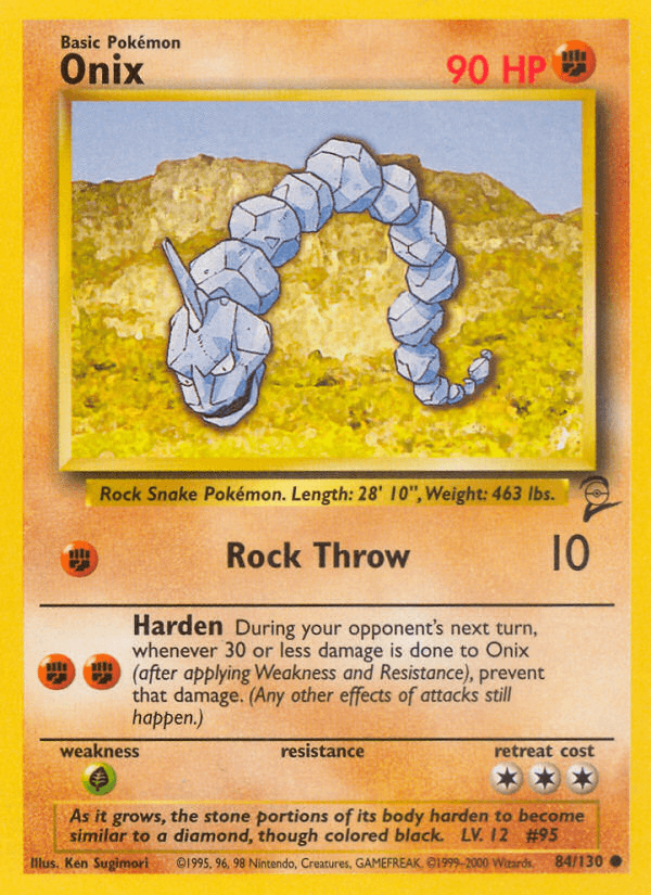 Onix, carta 84 de Base Set 2