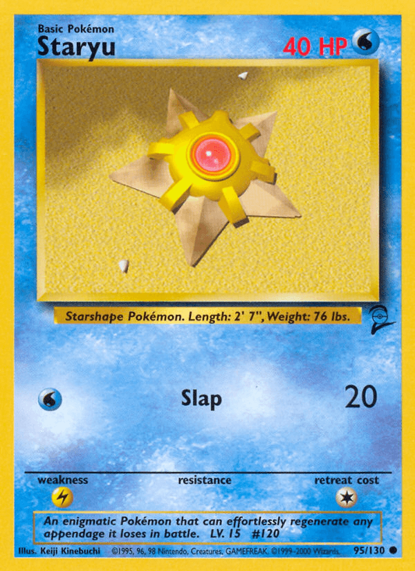 Staryu, carta 95 de Base Set 2