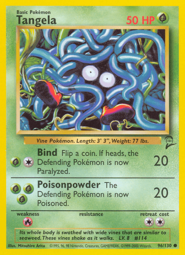 Tangela, carta 96 de Base Set 2