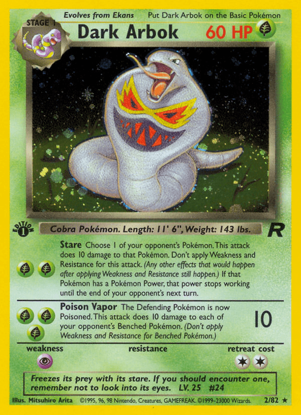 Dark Arbok, carta 2 de Team Rocket