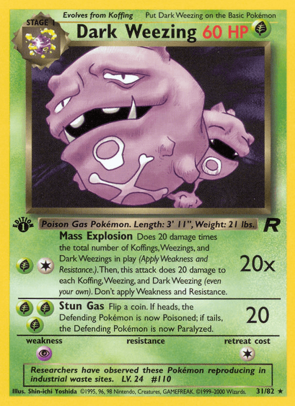 Dark Weezing, carta 31 de Team Rocket
