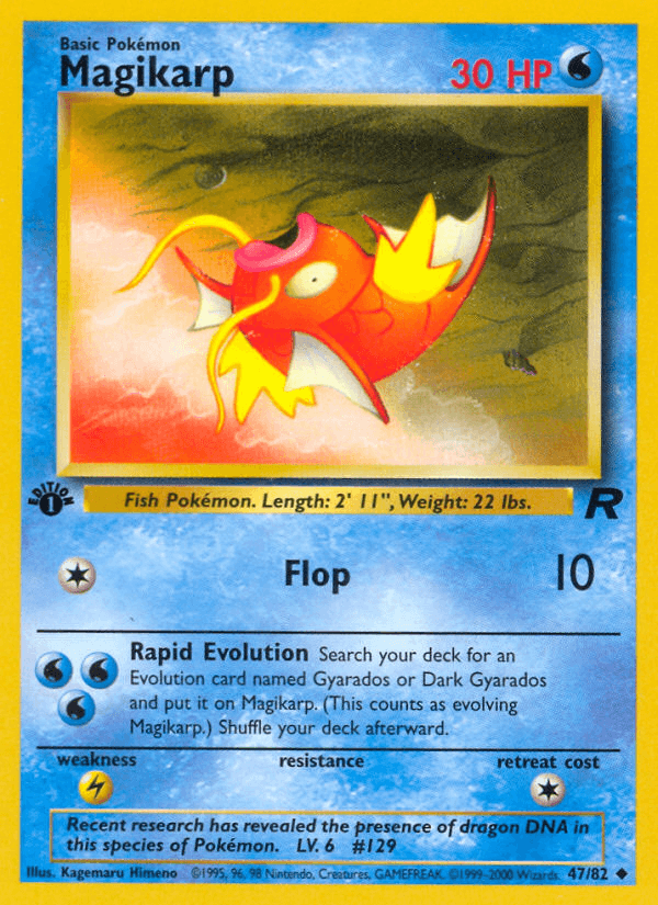 Magikarp, carta 47 de Team Rocket