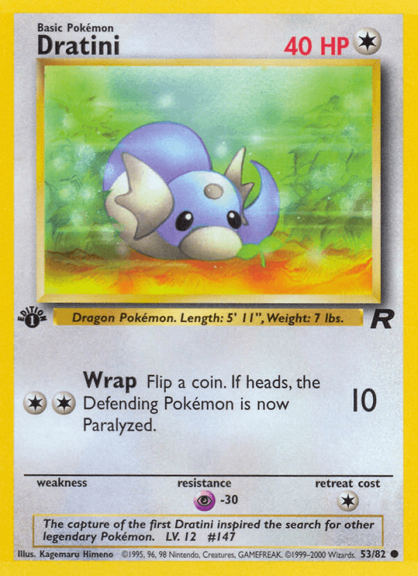 Dratini, carta 53 de Team Rocket