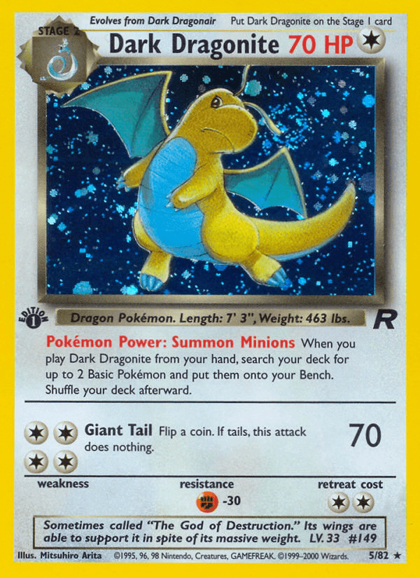 Dark Dragonite, carta 5 de Team Rocket
