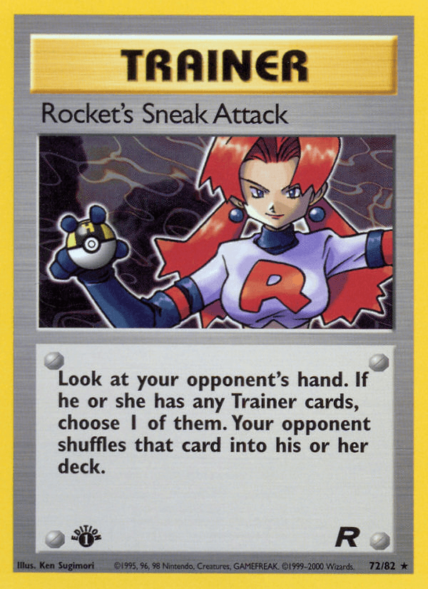 Rocket's Sneak Attack, carta 72 de Team Rocket