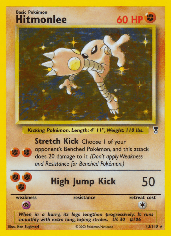 Hitmonlee, carta 13 de Legendary Collection