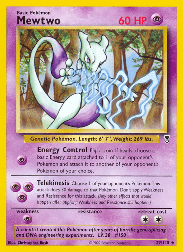 Mewtwo, carta 29 de Legendary Collection