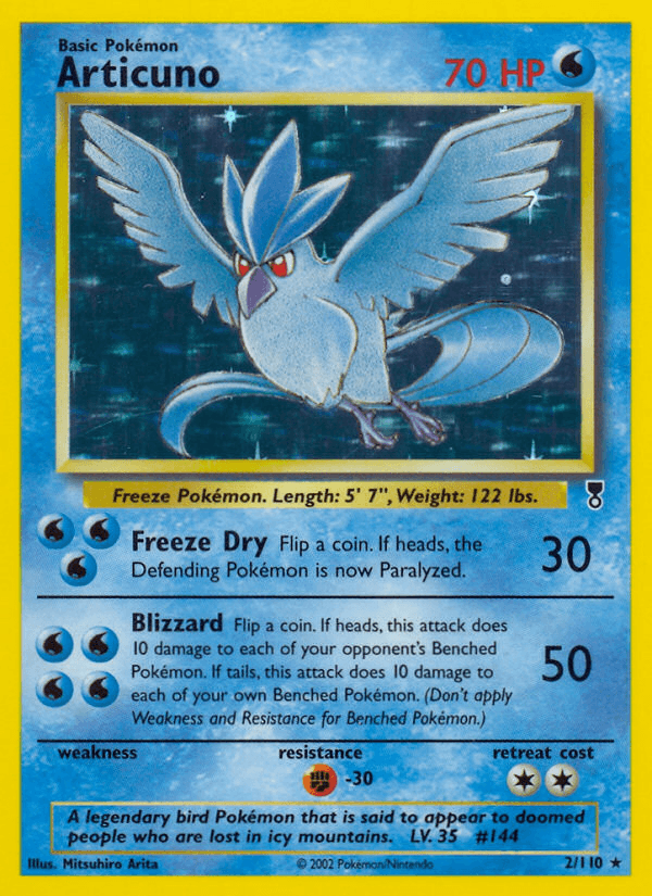 Articuno, carta 2 de Legendary Collection