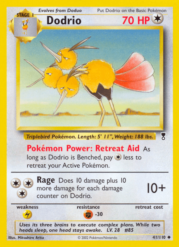 Dodrio, carta 41 de Legendary Collection
