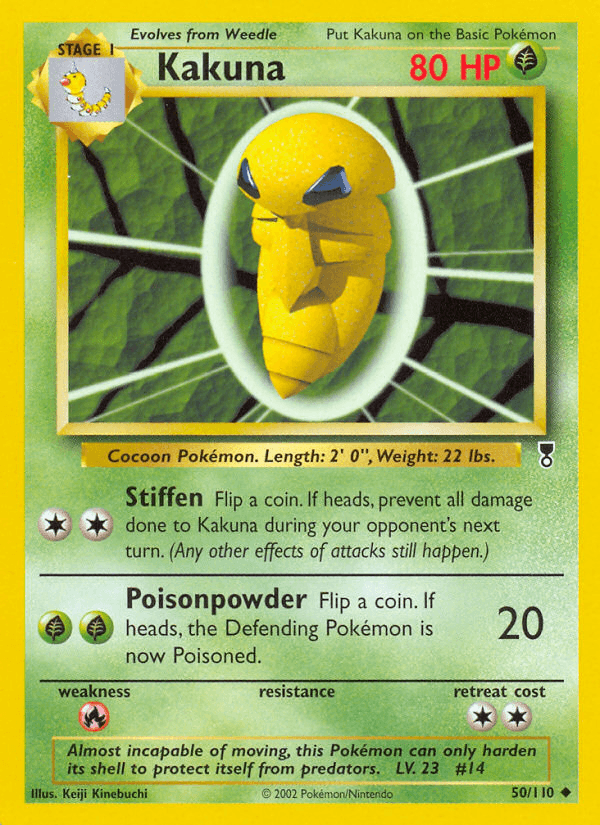 Kakuna, carta 50 de Legendary Collection