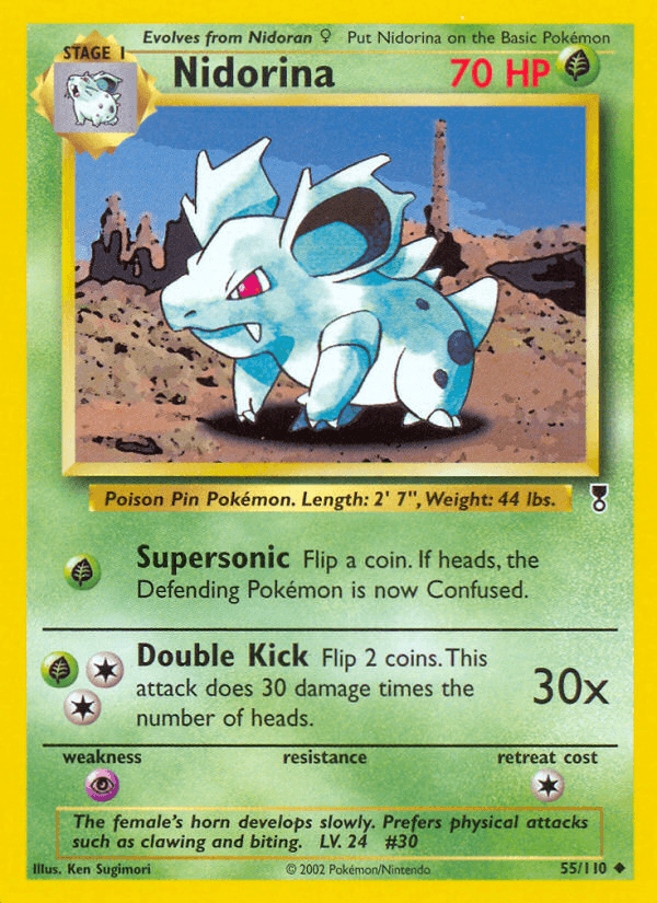 Nidorina, carta 55 de Legendary Collection