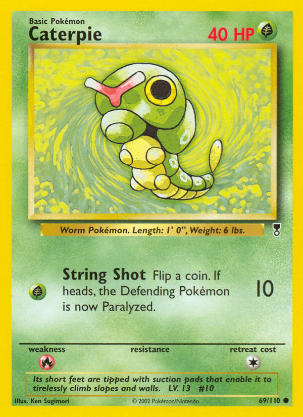 Caterpie, carta 69 de Legendary Collection