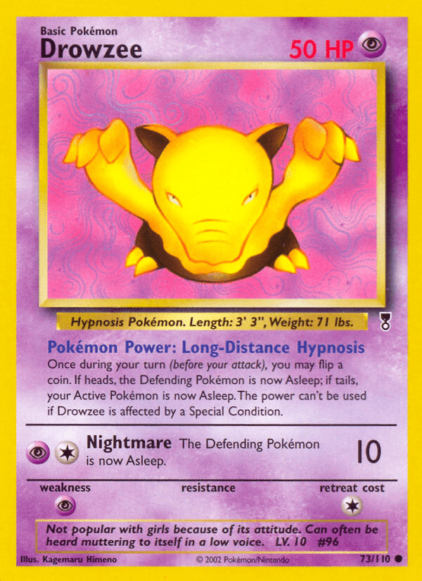 Drowzee, carta 73 de Legendary Collection