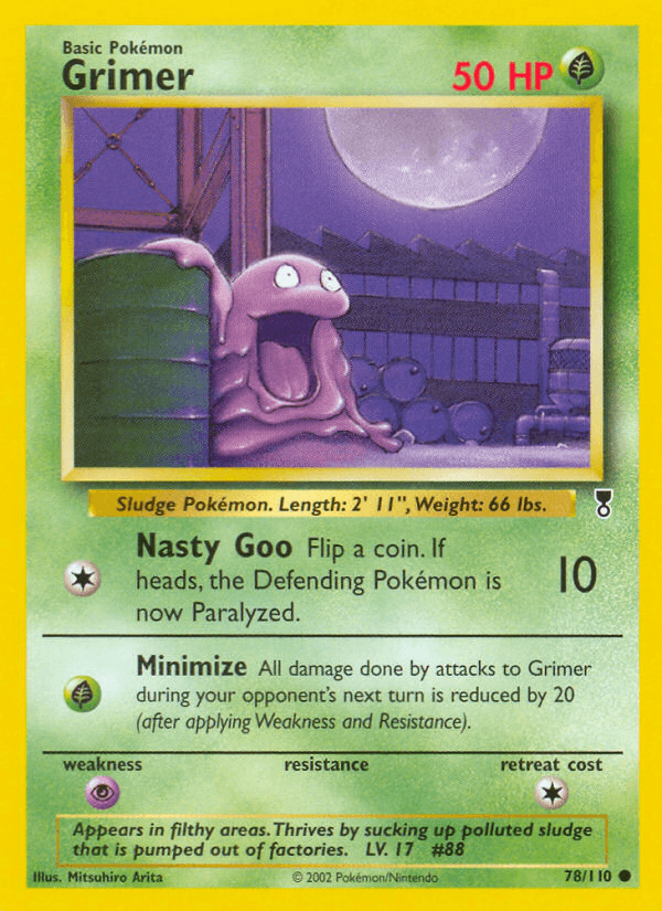 Grimer, carta 78 de Legendary Collection