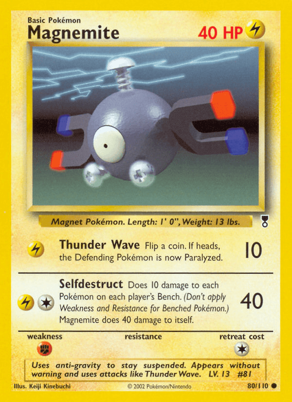 Magnemite, carta 80 de Legendary Collection