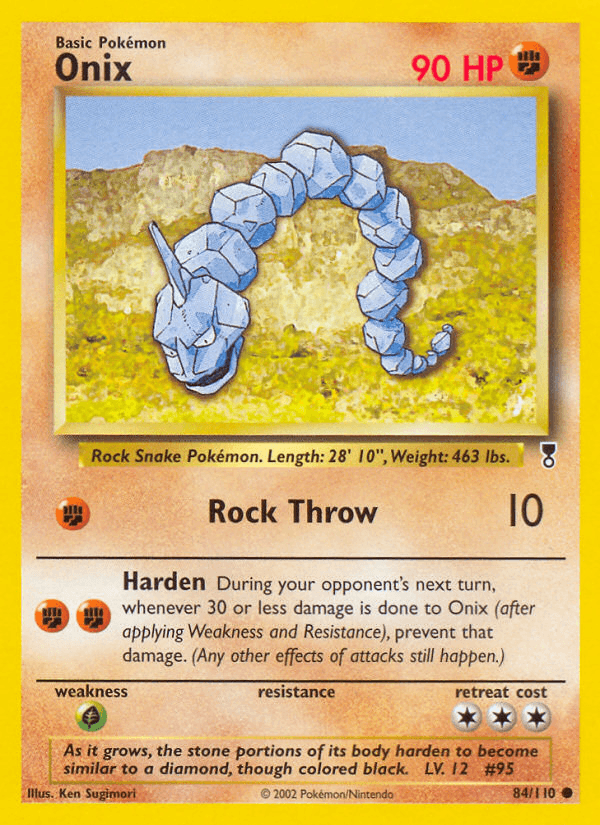 Onix, carta 84 de Legendary Collection