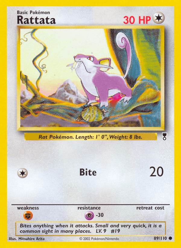 Rattata, carta 89 de Legendary Collection