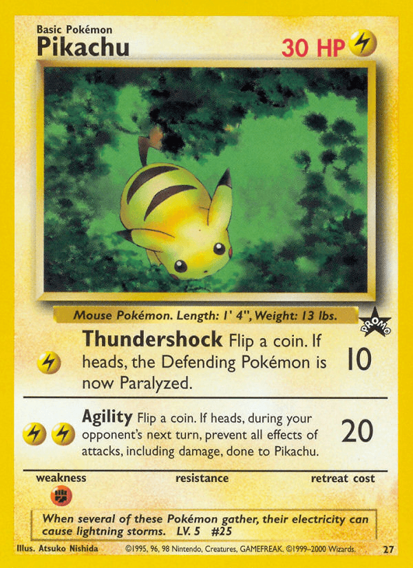 Pikachu, carta 27 de Wizards Black Star Promos