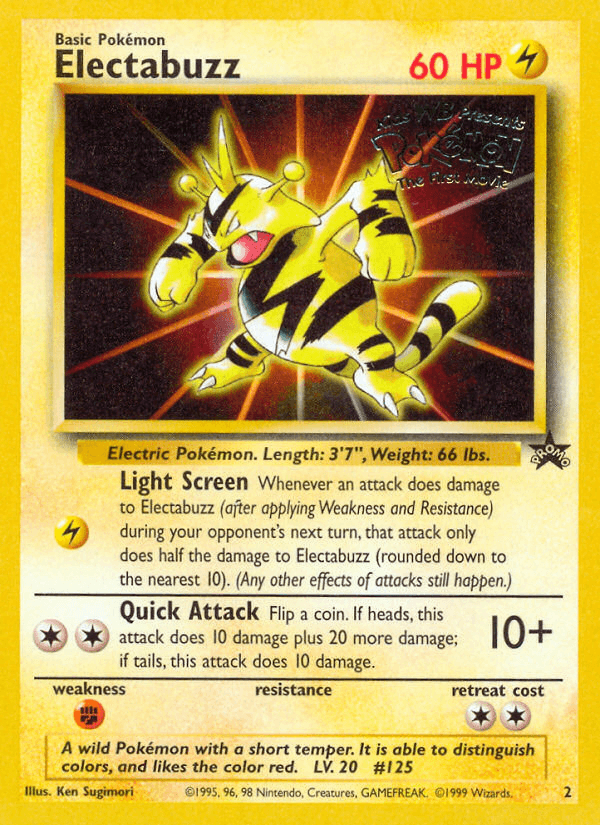 Electabuzz, carta 2 de Wizards Black Star Promos