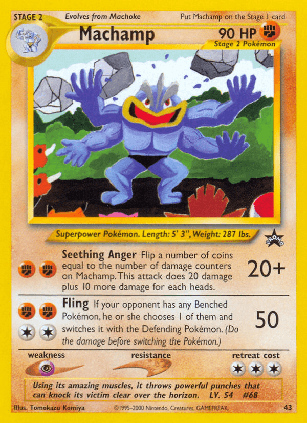 Machamp, carta 43 de Wizards Black Star Promos