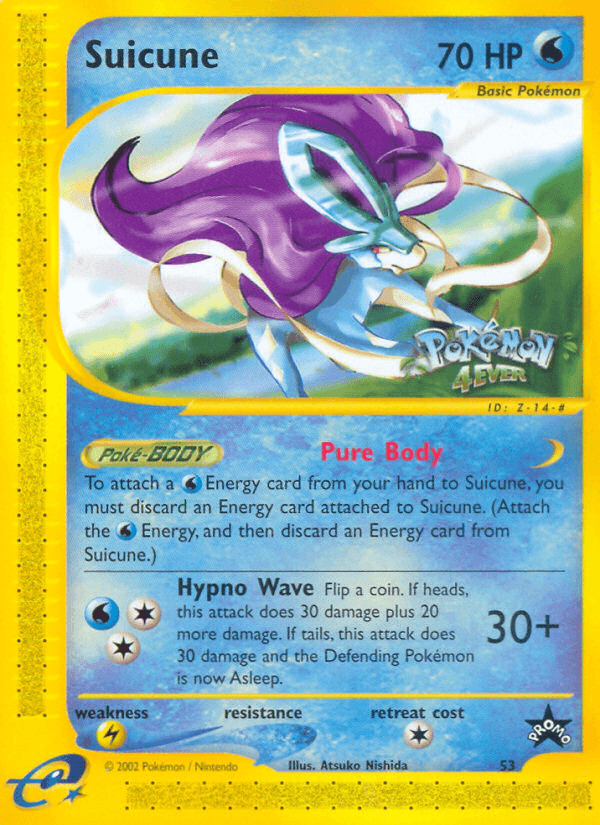Suicune, carta 53 de Wizards Black Star Promos