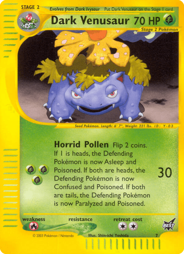 Dark Venusaur, carta 7 de Best of game