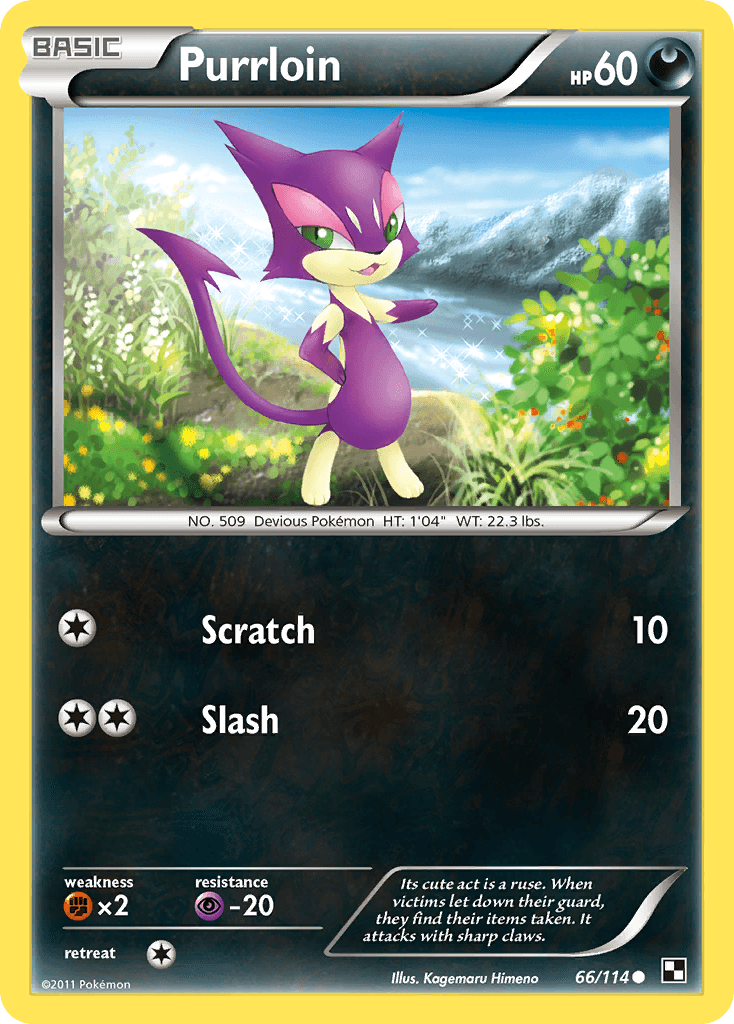 Purrloin, carta 66 de Black & White