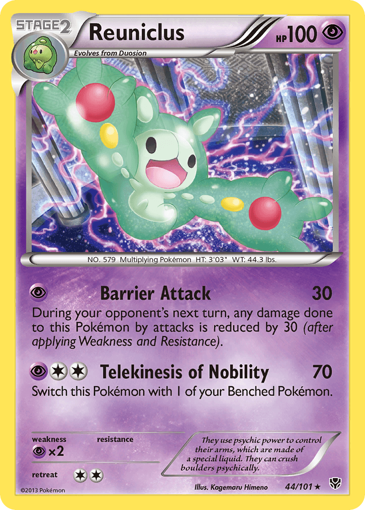Reuniclus, carta 44 de Plasma Blast