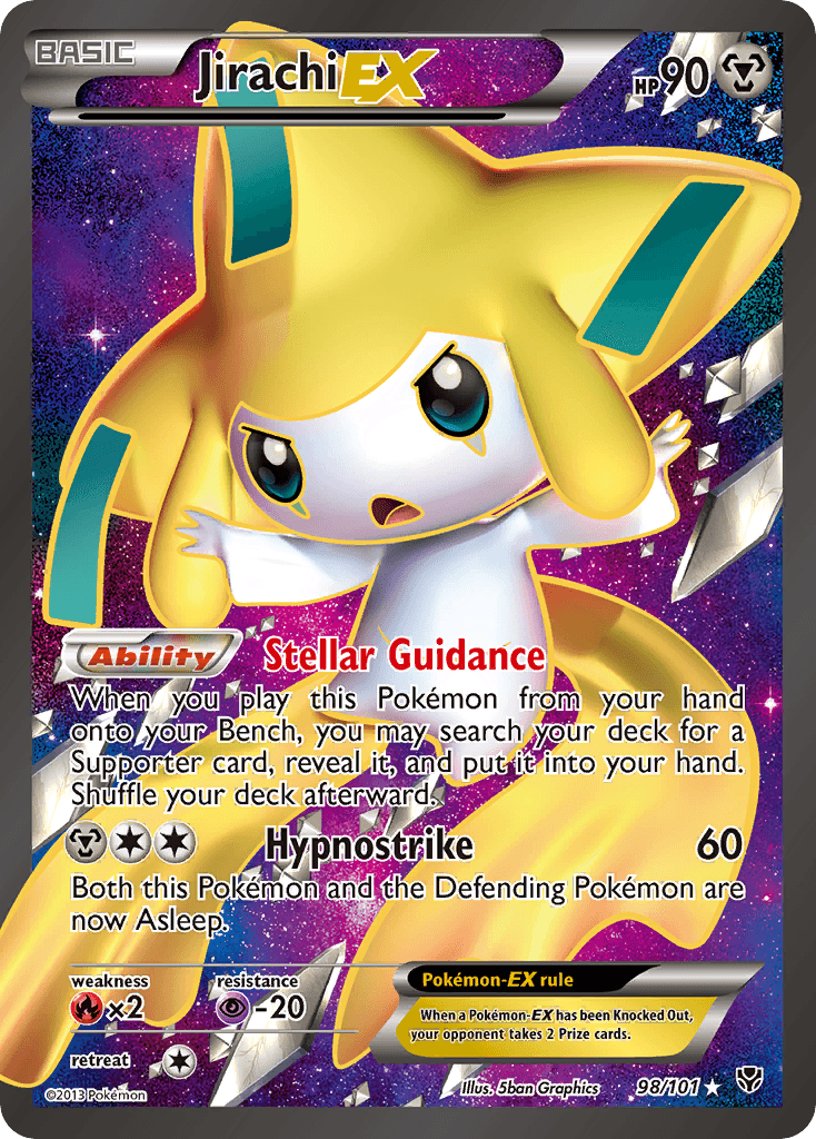 Jirachi-EX, carta 98 de Plasma Blast