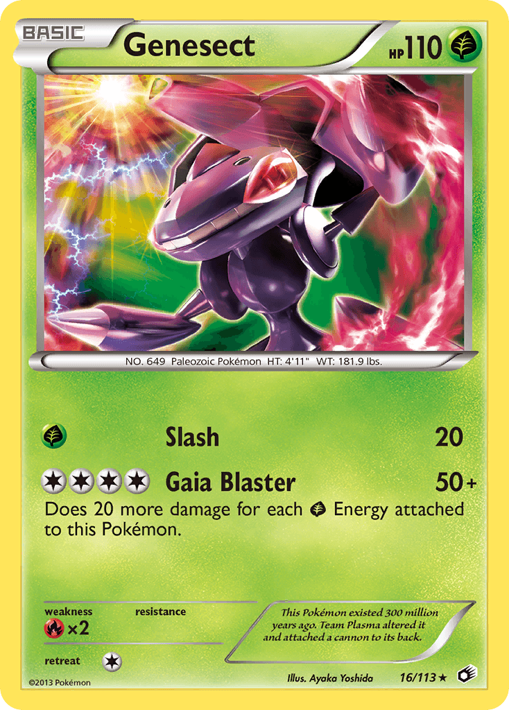 Genesect, carta 16 de Legendary Treasures