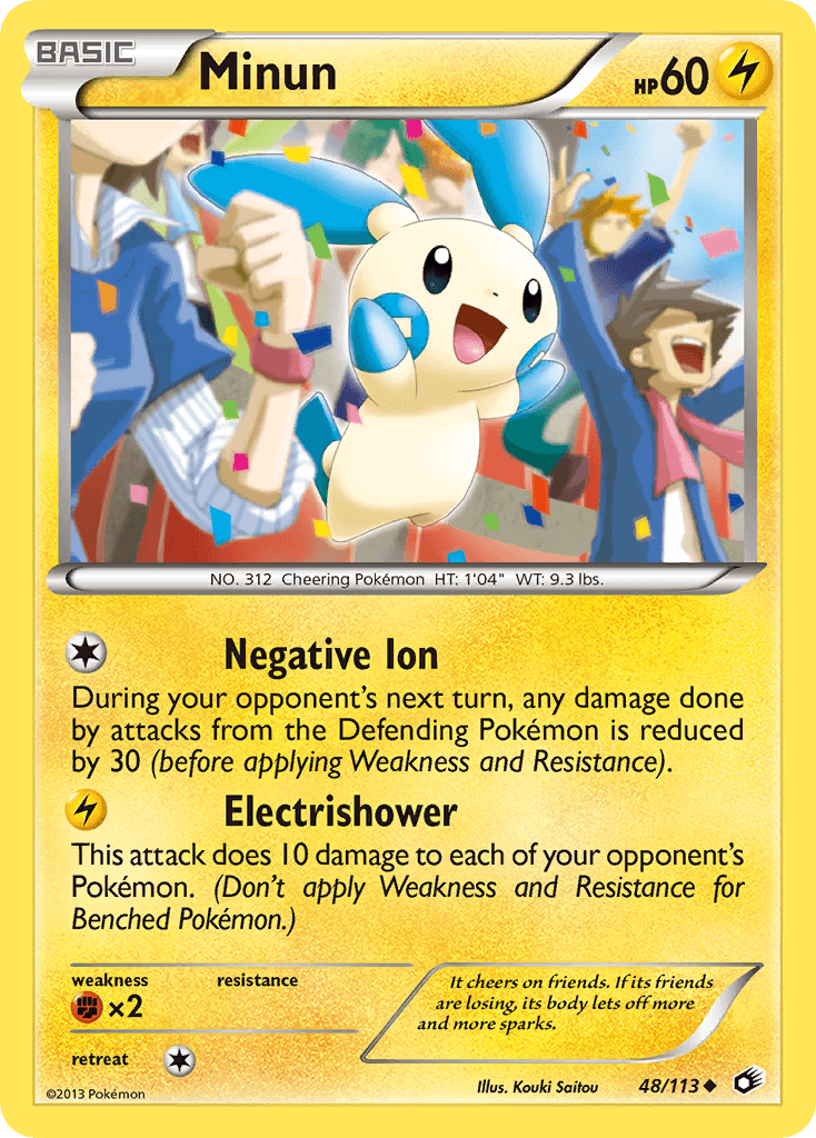 Minun, carta 48 de Legendary Treasures