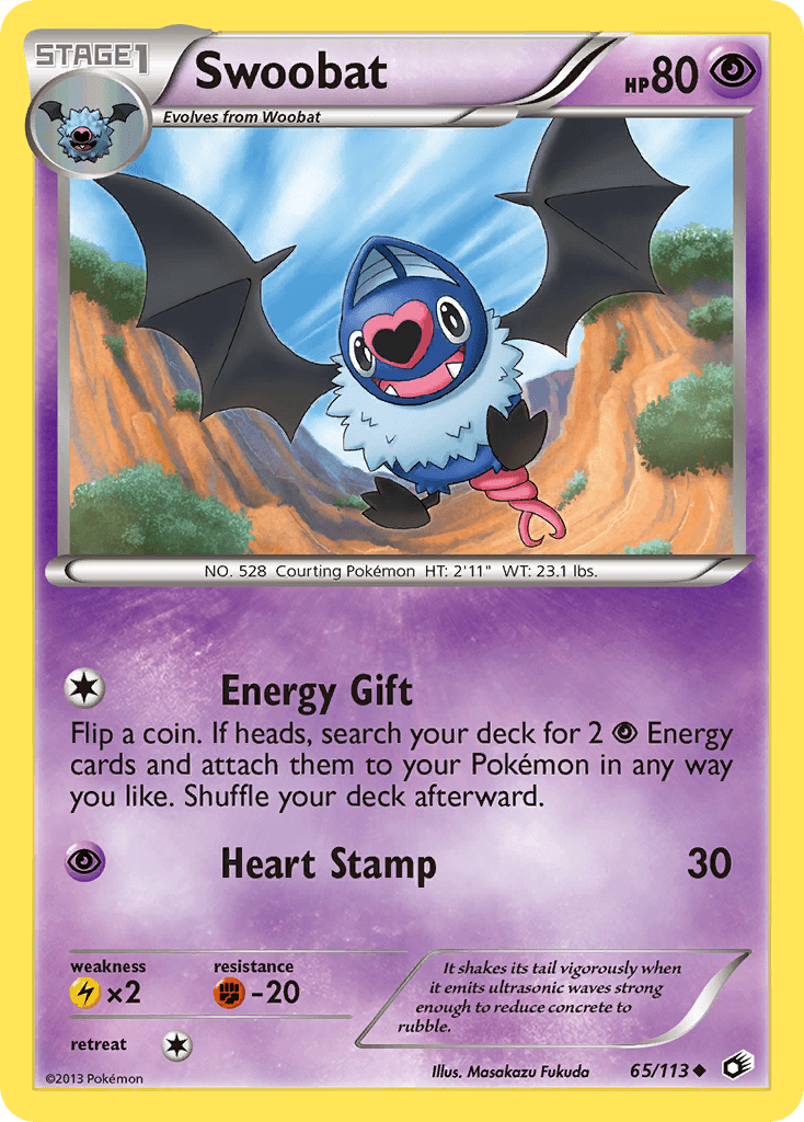 Swoobat, carta 65 de Legendary Treasures