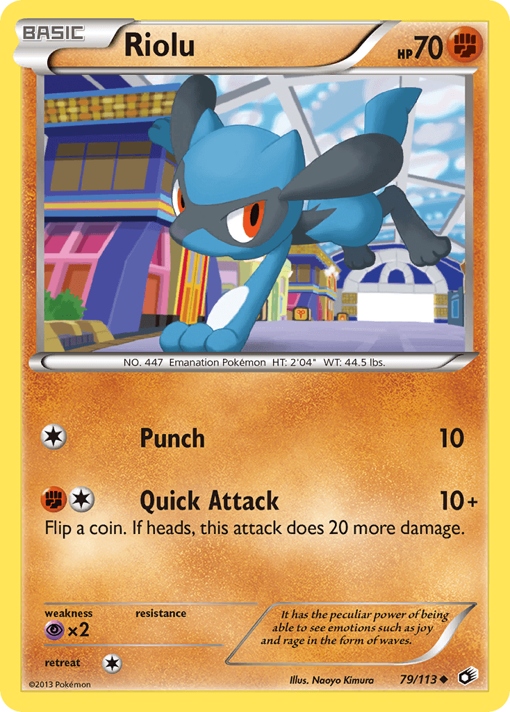 Riolu, carta 79 de Legendary Treasures