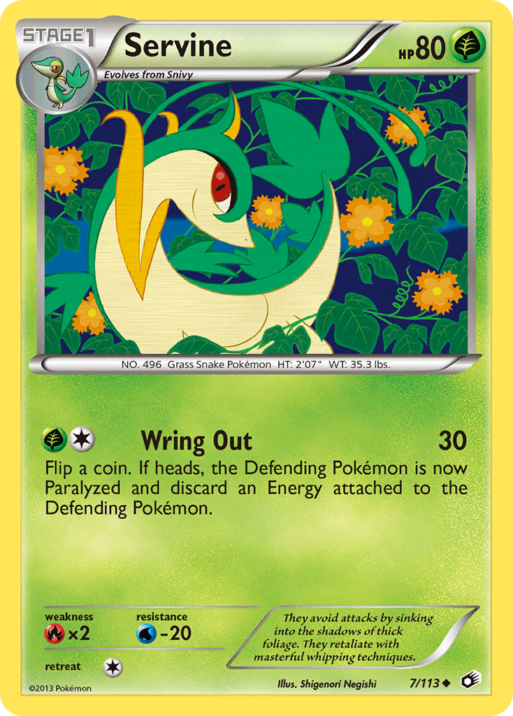 Servine, carta 7 de Legendary Treasures