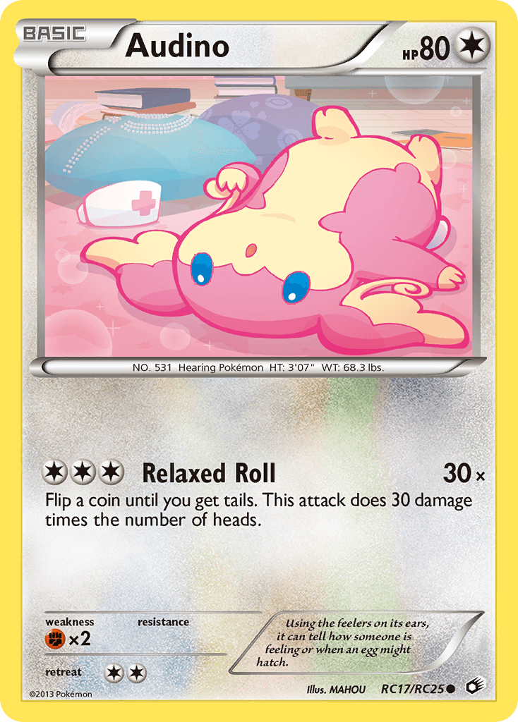 Audino, carta RC17 de Legendary Treasures