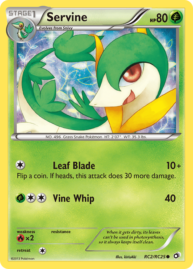 Servine, carta RC2 de Legendary Treasures