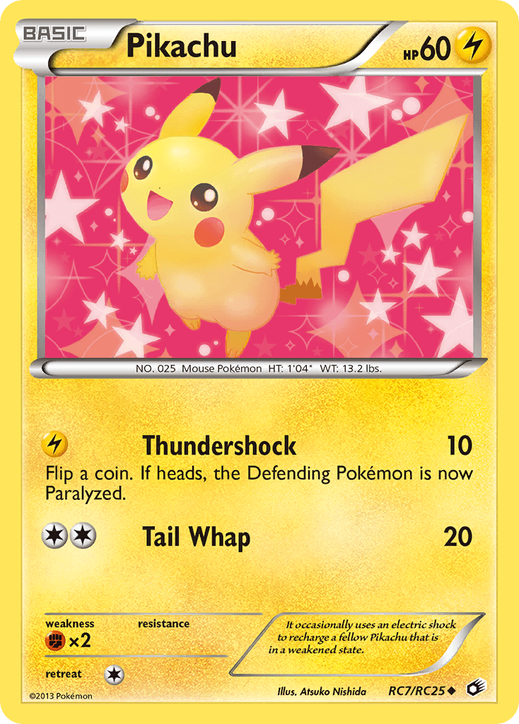 Pikachu, carta RC7 de Legendary Treasures