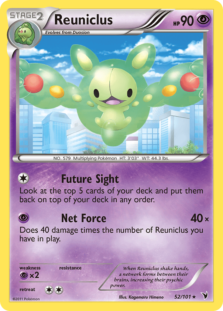 Reuniclus, carta 52 de Noble Victories