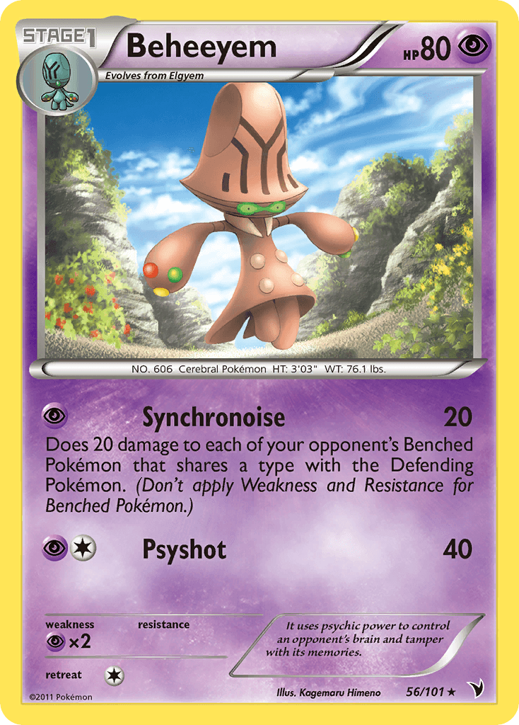 Beheeyem, carta 56 de Noble Victories