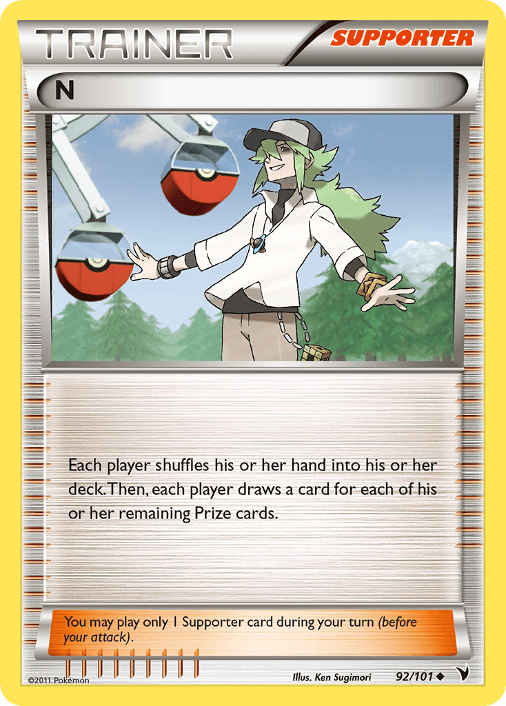 N, carta 92 de Noble Victories